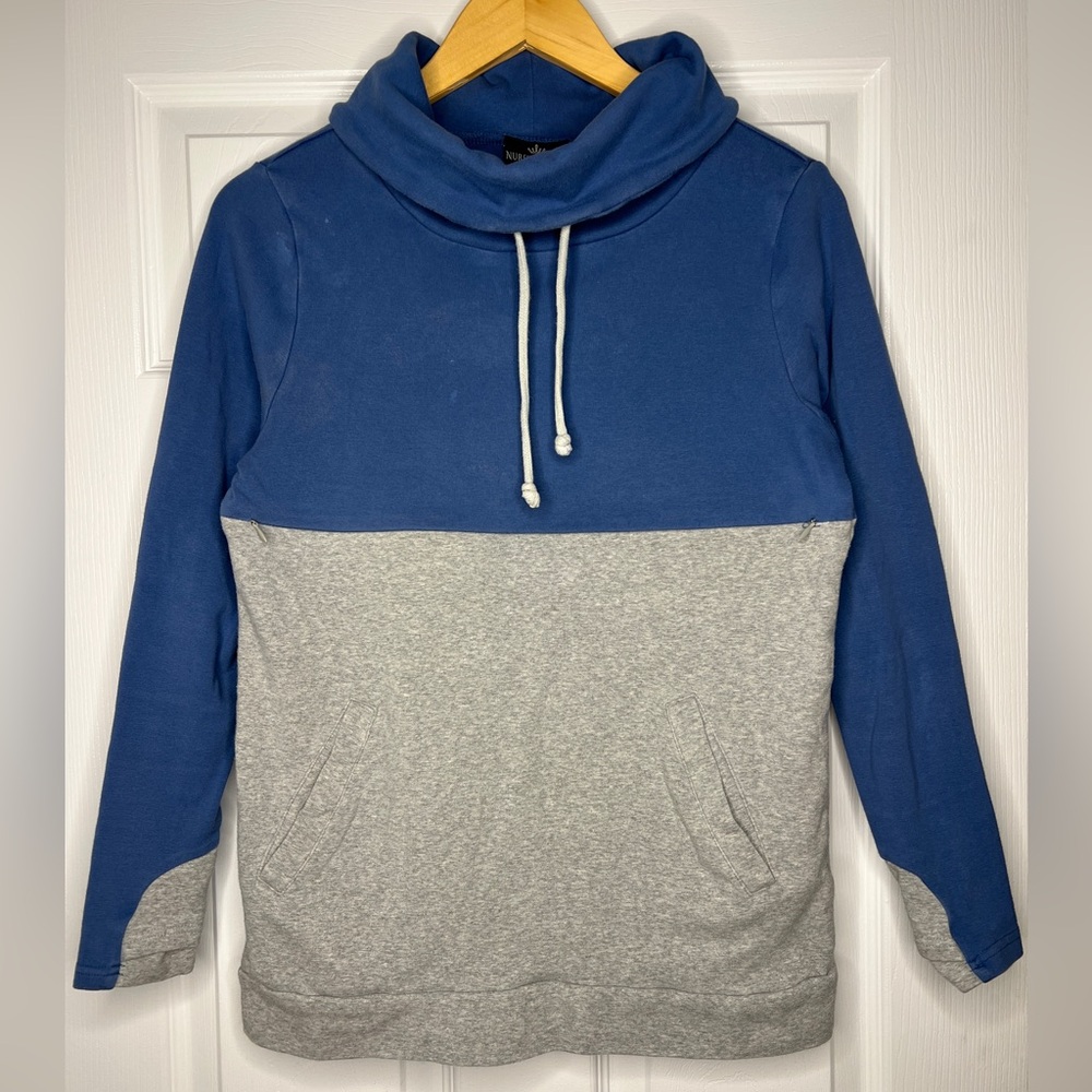 Nursing Queen Blue Gray Nursing Hoodie Pullover XS